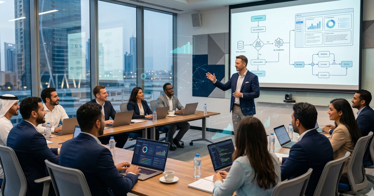 Corporate AI training workshop for UAE business teams